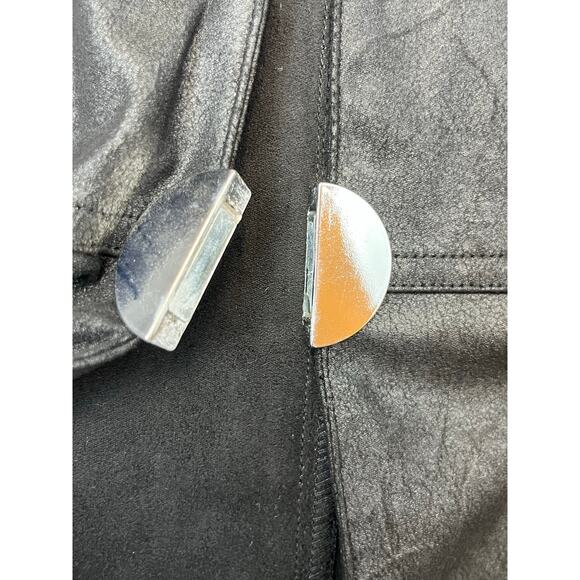 NWT Ali Miles Women’s Medium Black 3 Magnetic Button Blazer Jacket Outerwear - Picture 8 of 9